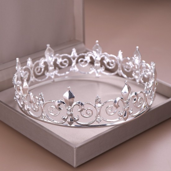  Gold Silver Crystal Tiara and Crown Women Bridal Bride Wedding Party Hair Jewelry Accessories
